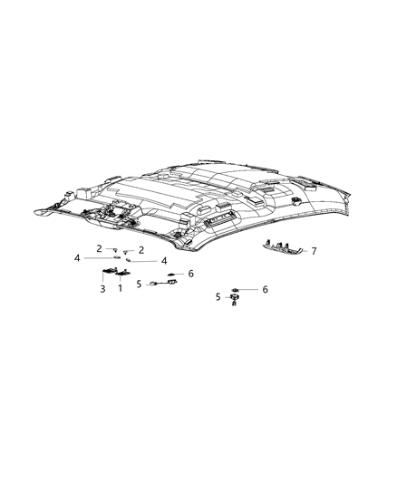 2016 Dodge Challenger Bezel-Led Diagram for 5LP41DX9AA