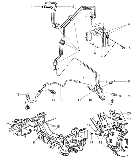 2007 Dodge Ram 1500 Screw-HEXAGON Head Diagram for 6506710AA