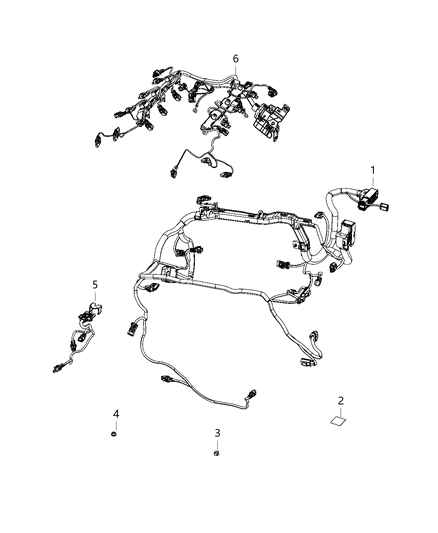 2021 Jeep Wrangler ENGINE Diagram for 68414369AF