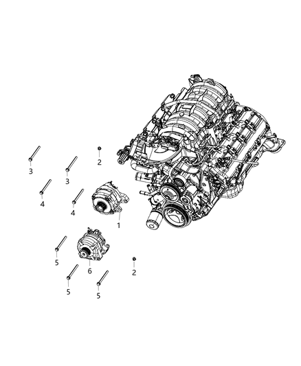 2019 Ram 5500 Generator/Alternator & Related Parts Diagram 2