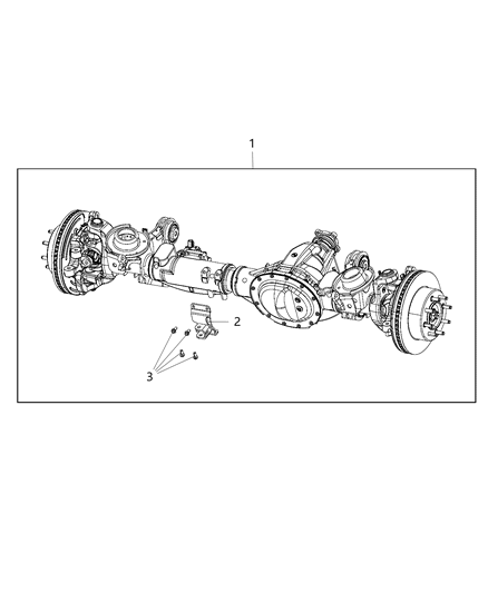 2018 Ram 3500 Axle-Front Complete Diagram for 5146959AN