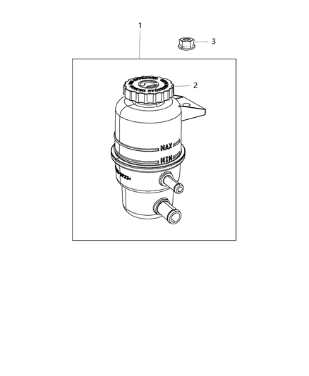 2019 Dodge Grand Caravan Power Steering Reservoir Diagram