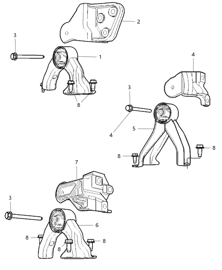 2008 Jeep Patriot Engine Mounting Diagram 16