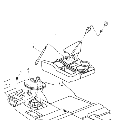 2008 Dodge Ram 1500 Gear Shift Lever Diagram