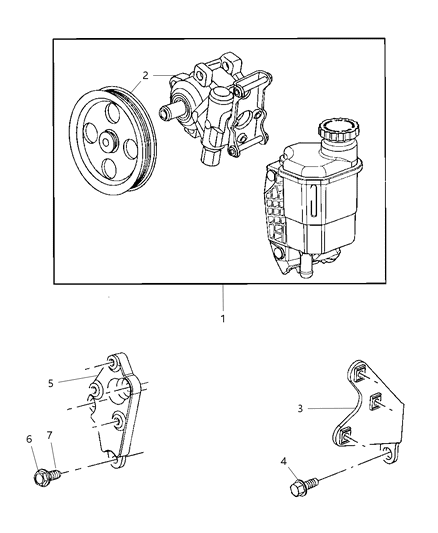 2008 Dodge Ram 3500 Power Steering Pump Diagram