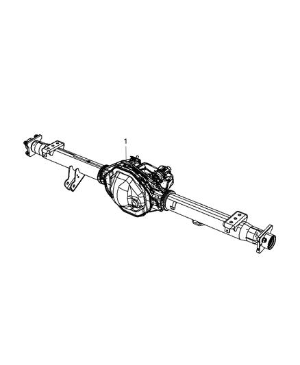 2008 Dodge Ram 1500 Rear Axle Assembly Diagram