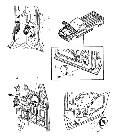 2002 Dodge Dakota Speakers Diagram