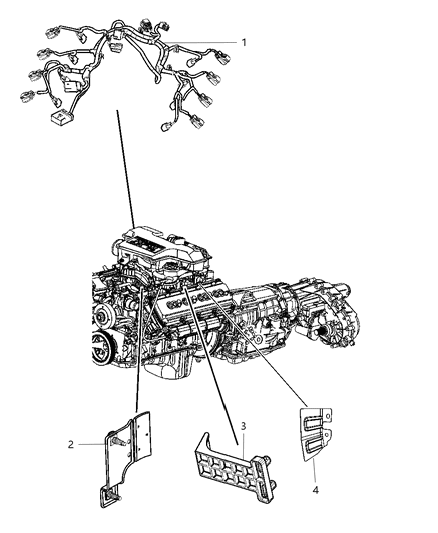 2008 Dodge Ram 3500 Wiring-Engine Diagram for 4801593AC