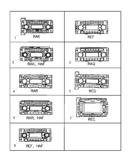 2005 Dodge Magnum Radio-AM/FM With Cd And EQUALIZER Diagram for 5064010AM