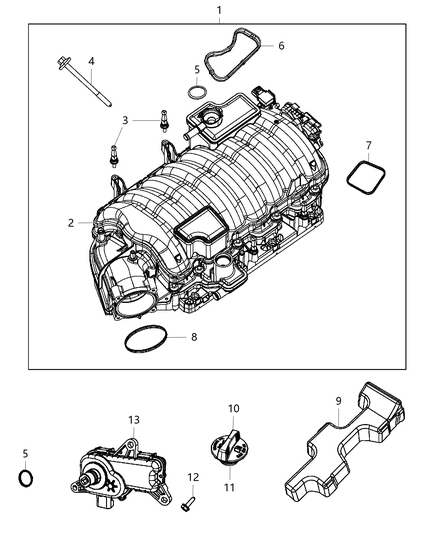 2018 Jeep Grand Cherokee Engine Intake Manifold Diagram