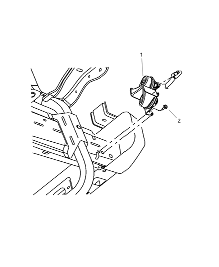 2010 Jeep Grand Cherokee Horn Diagram for 5026994AA