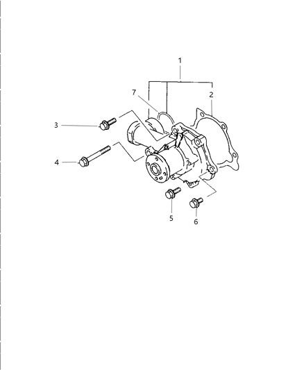 1997 Chrysler Sebring Coupe Water Pump Diagram 2