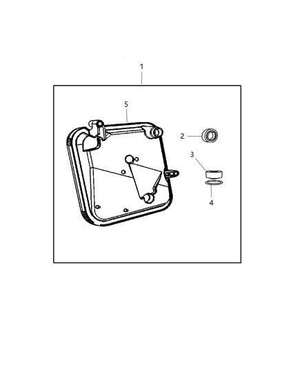 2006 Jeep Wrangler Valve Body / Gasket & Seal Package Diagram