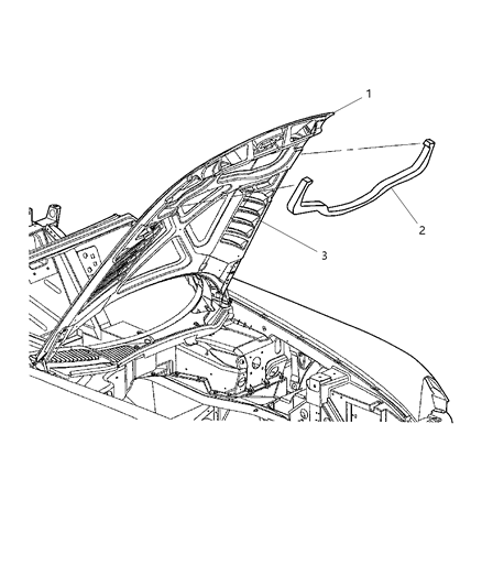 2004 Dodge Viper Hood Sealer Diagram