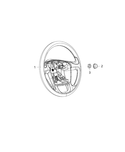 2021 Ram ProMaster 3500 Steering Wheel Assembly Diagram