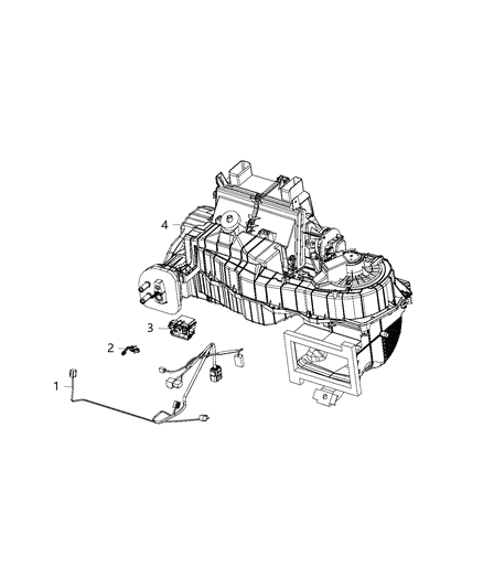 2020 Dodge Grand Caravan Wiring - A/C & Heater Diagram