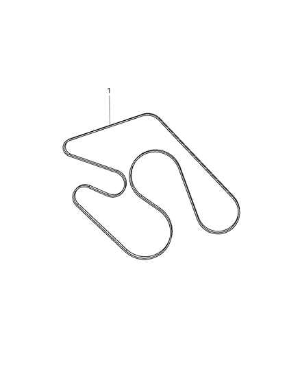 2013 Ram 3500 Cab Chassis Belts, Serpentine & V-Belts Diagram 2