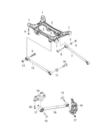 2021 Jeep Compass Rod-Suspension Diagram for 5274636AB