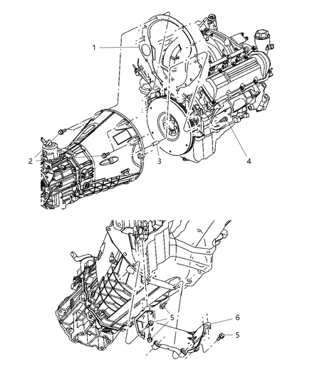 2006 Jeep Liberty Clutch Housing Diagram 1