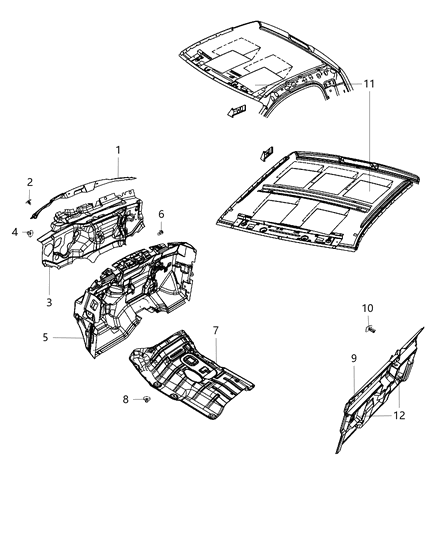 2017 Ram 3500 Cab Chassis(<10K lb.) Silencers Diagram