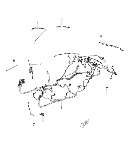 2017 Dodge Charger Wiring-Jumper Diagram for 68060322AF