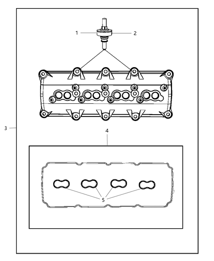 2008 Dodge Magnum Cylinder Head & Cover Diagram 7