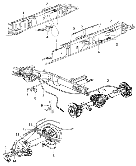 2020 Ram 2500 Cable-Parking Brake Diagram for 68415383AC