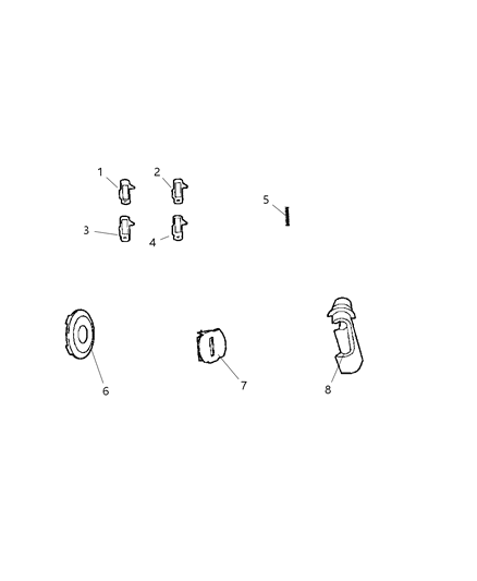 2008 Jeep Compass Liftgate Lock Cylinder Diagram