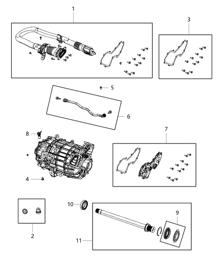 2020 Jeep Renegade Housing And Differential With Internal Components Diagram 2