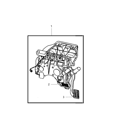 2006 Dodge Ram 2500 Pedal, Brake, Power Adjustable Diagram