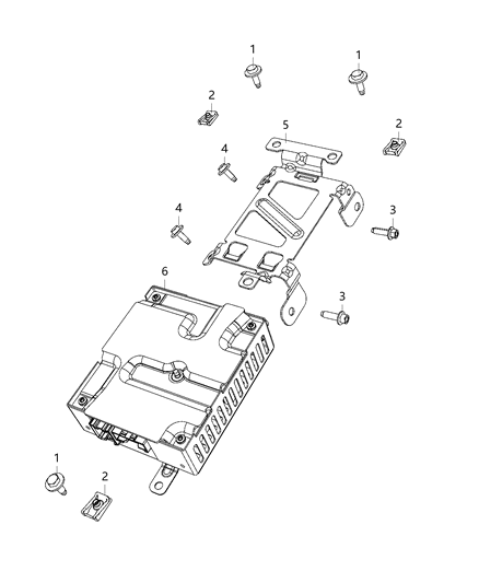 2020 Jeep Gladiator Module-Power Inverter Diagram for 68352379AA