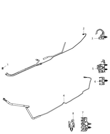 2010 Dodge Ram 3500 Tube-Fuel Supply Diagram for 52122526AB