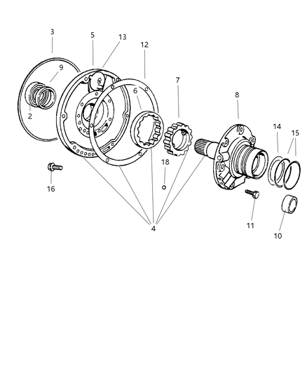 2002 Dodge Ram 2500 Pump, Oil With Reaction Shaft Diagram