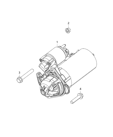 2020 Jeep Grand Cherokee Starter & Related Parts Diagram 5