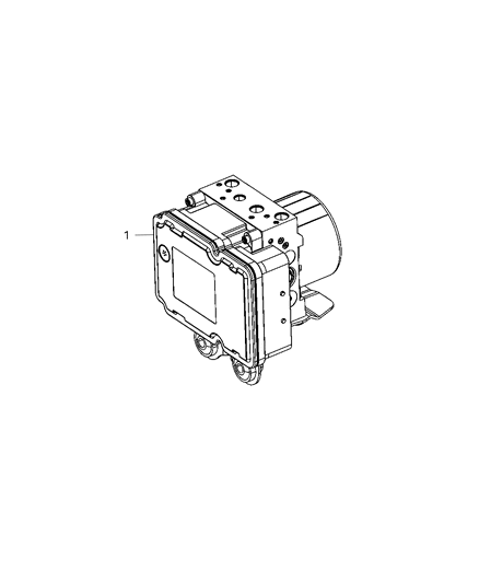 2014 Dodge Dart Modules, Brake, Suspension & Steering Diagram