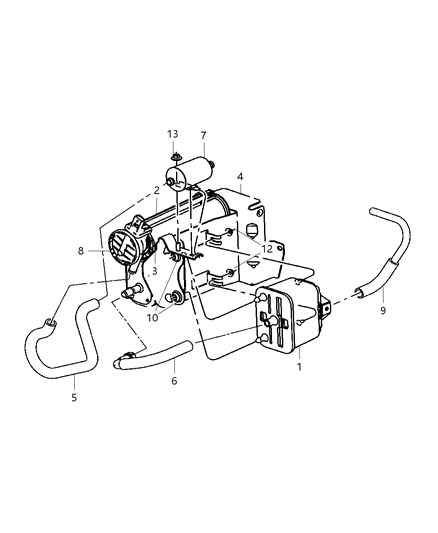 2008 Dodge Ram 3500 CANISTER-Vapor Diagram for 4891726AA