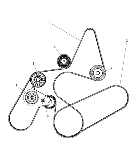 2007 Dodge Nitro Drive Belts And Pulleys Diagram