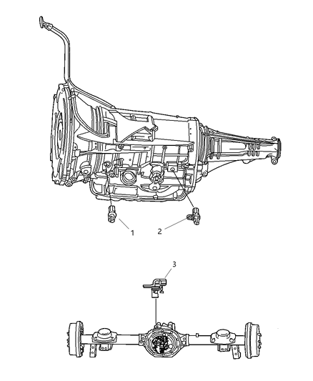 2008 Dodge Ram 5500 Sensors - Powertrain Diagram