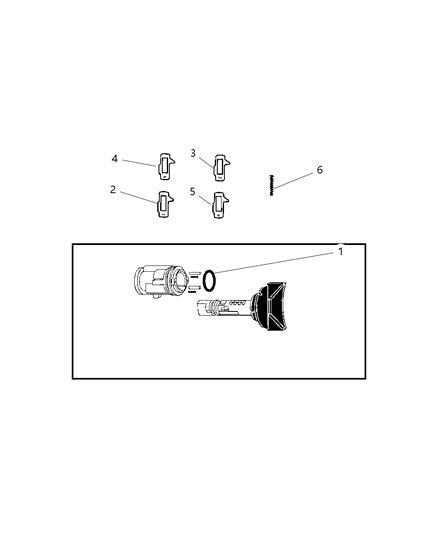 2008 Dodge Viper Ignition Lock Cylinder Diagram