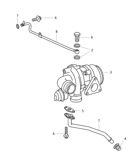 2009 Chrysler PT Cruiser Screw Diagram for 5080137AB