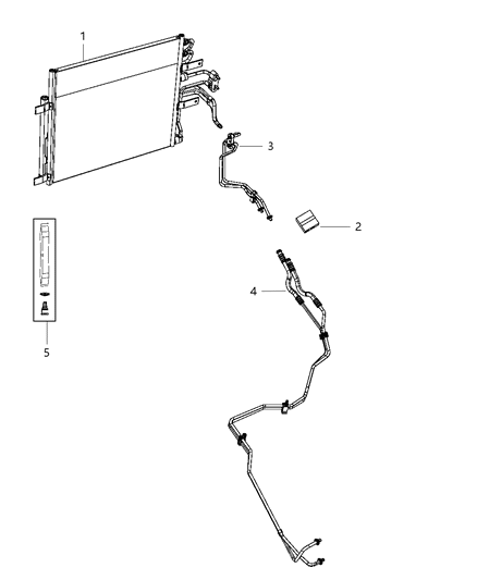 2020 Ram 1500 Classic Transmission Oil Cooler & Lines Diagram