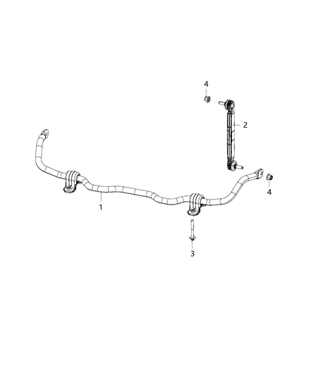 2019 Jeep Compass Front Stabilizer Bar Diagram