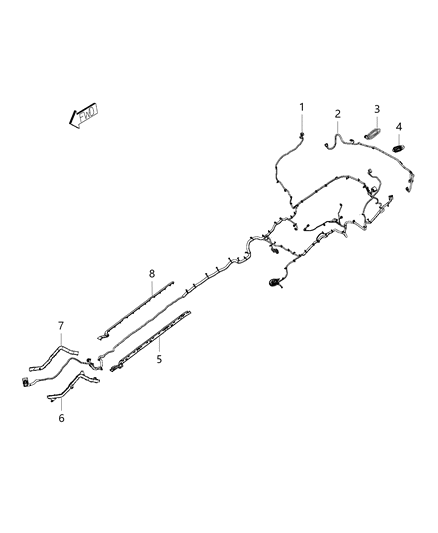 2014 Dodge Durango Wiring-UNDERBODY Diagram for 68155932AC