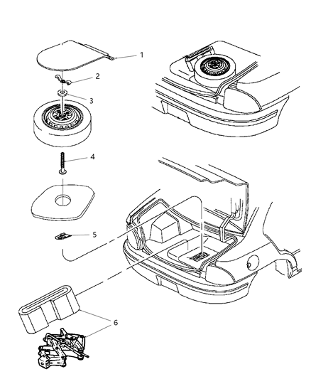 2002 Dodge Neon Nut-Wing Diagram for 6505589AA