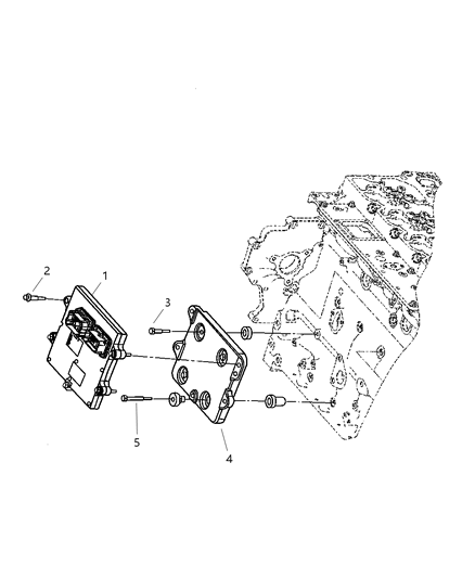 2007 Dodge Ram 3500 Electrical Engine Controller Module Diagram for 5179028AA
