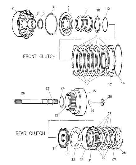 1999 Jeep Grand Cherokee Gear Train Diagram