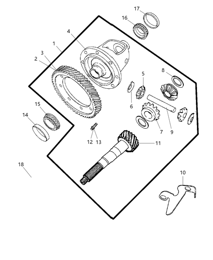 2004 Dodge Stratus Case-TRANSAXLE Diagram for 4800241AA