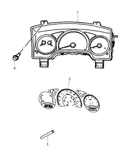 2004 Dodge Durango Cluster Diagram for 56049091AH