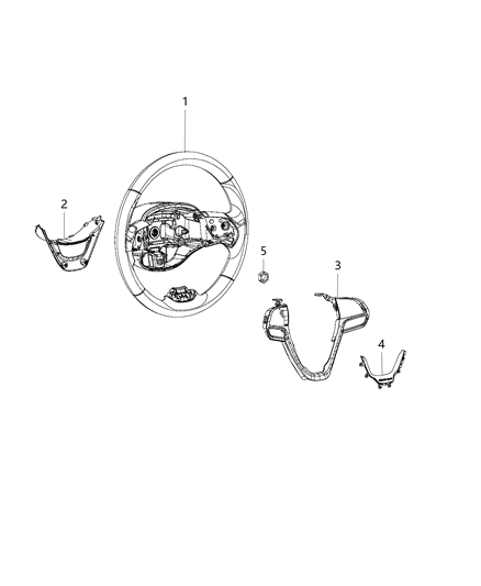 2018 Jeep Cherokee Steering Wheel Assembly Diagram 2