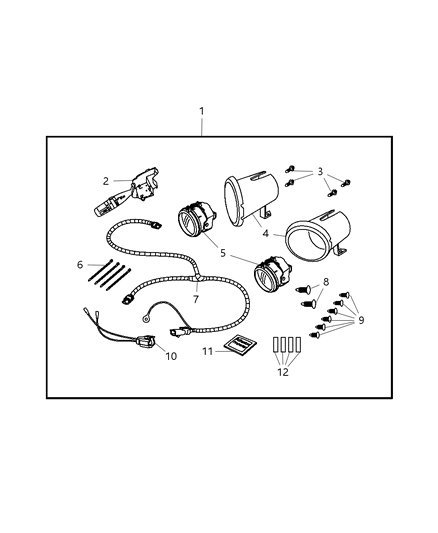 2007 Dodge Nitro Fog Lamp Kit Diagram